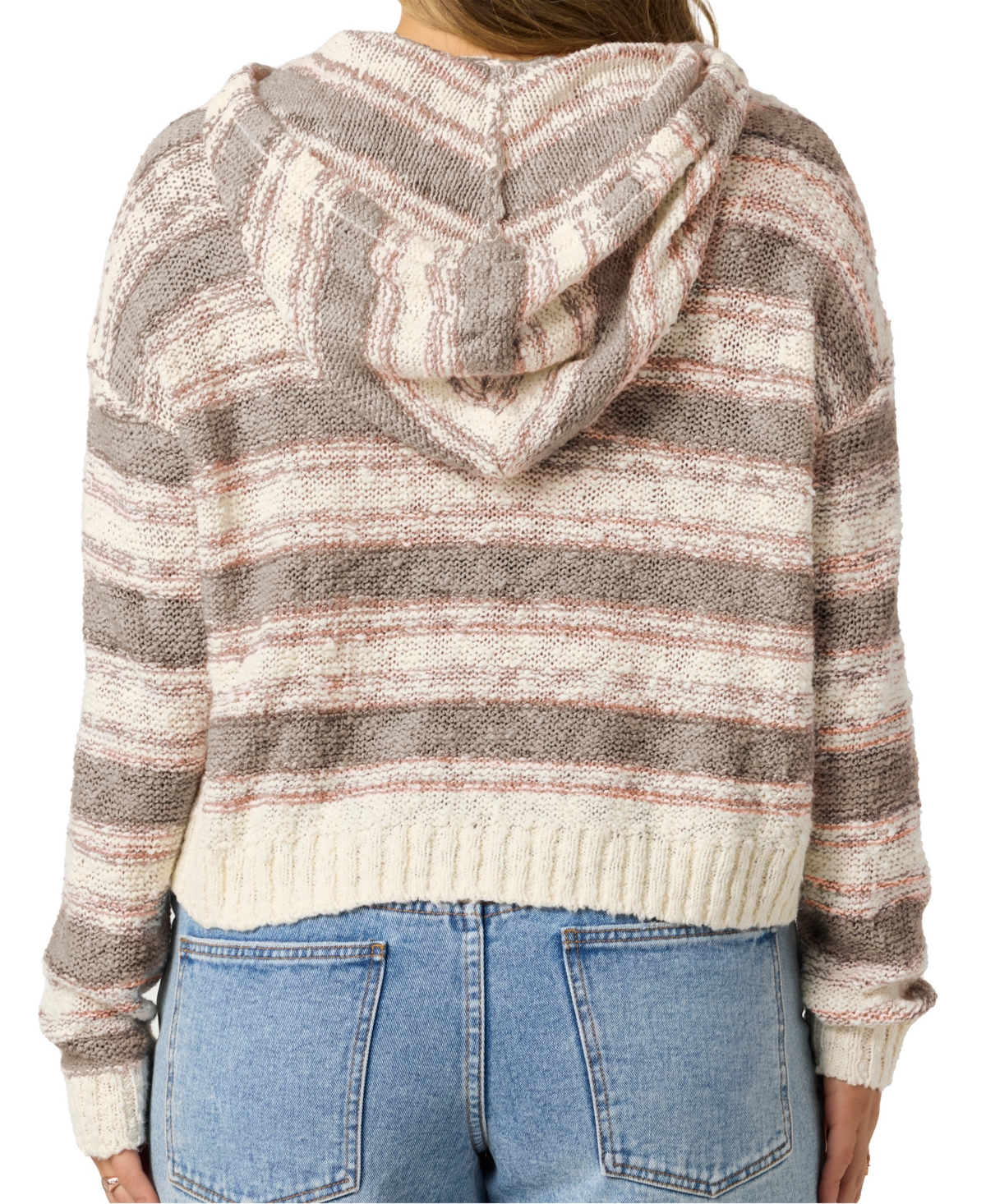 O'neill Juniors' Jayne Long Sleeve Striped Skimmer Hoodie In Multi
