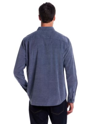 Men's Solid Corduroy Button Front Shirt