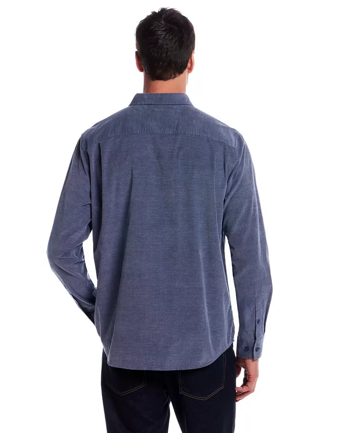 Men's Solid Corduroy Button Front Shirt - thumbnail 8