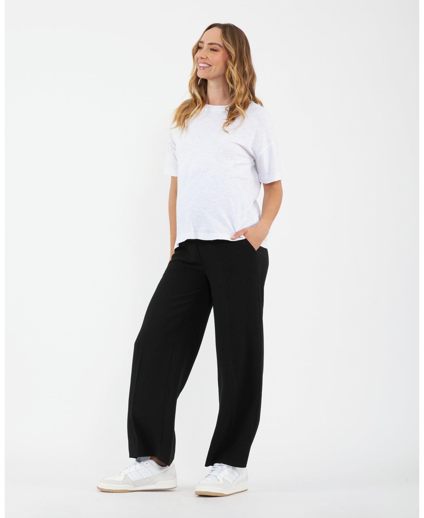 Женские брюки Ripe Maternity Maternity Alexa Wide Leg Pant, цвет: Чёрный — фото 7