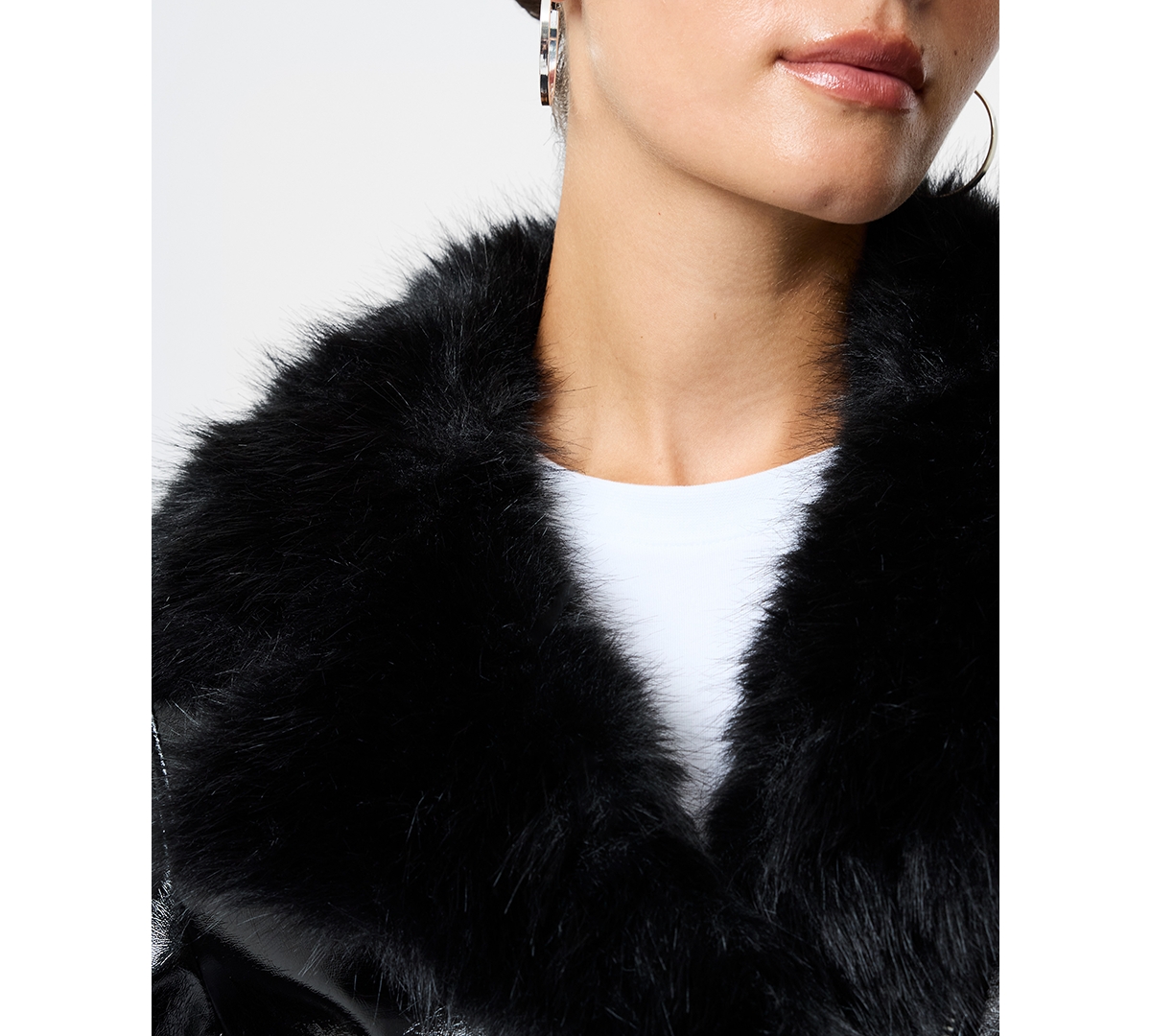 French Connection Women's Camryn Crinkled Moto Jacket