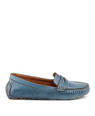 Audette Leather Moccasins with Removable Insole and Penny Keeper