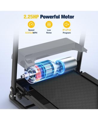 Walking Treadmill with Long Handrails 300lbs Capacity Recovery Fitness Exercise Machine for Seniors