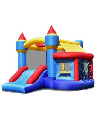Kids Inflatable Bounce House Castle Bouncer Slide Without Blower