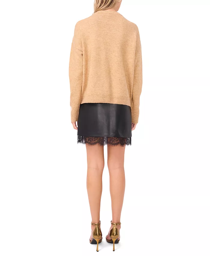 Women's Crewneck Paillette Sequin Long-Sleeve Sweater - thumbnail 7