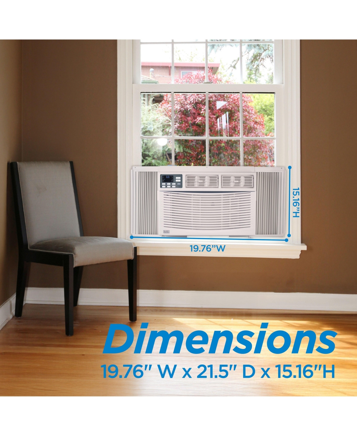 Black+Decker Window Air Conditioner 14000 Btu, Ac Window Unit Cools Up to 700 Square Feet