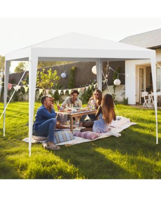 10 FT X 10 FT  Canopy Tent Heavy Duty Gazebo Shelter w/  Wind Ropes