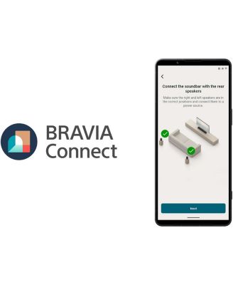 BRAVIA Theater Rear 8 Wireless Surround Speakers for Select Sony Soundbars, Pair, Black