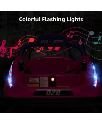 12V Kids Bumper Car Ride On Toy with Remote Control and 360° Spin