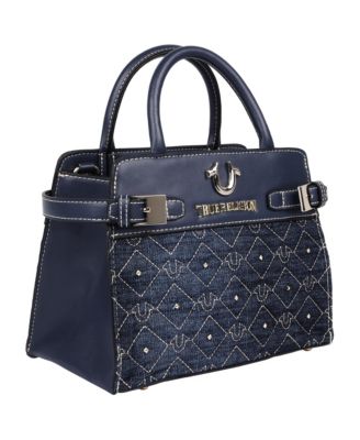 Studded Denim Tote