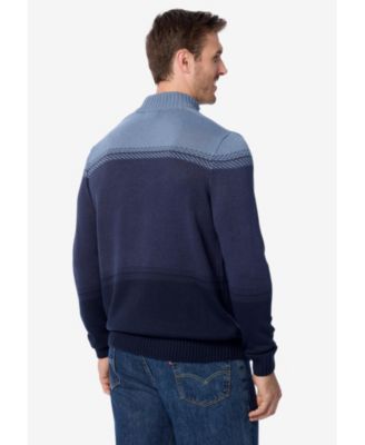 Big & Tall Henley Shaker Sweater
