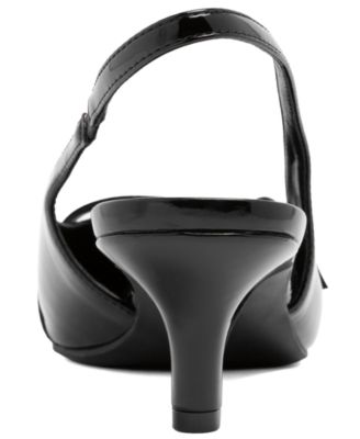 Women's Chariot Kitten Heel Slingback Pumps