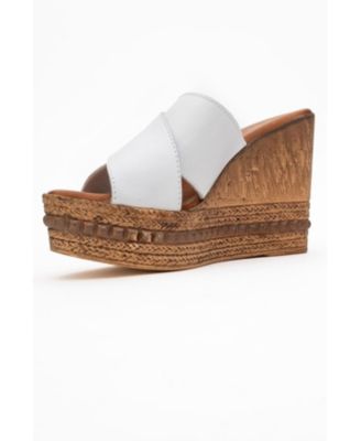 Lois Wedge Leather Sandal (Women)