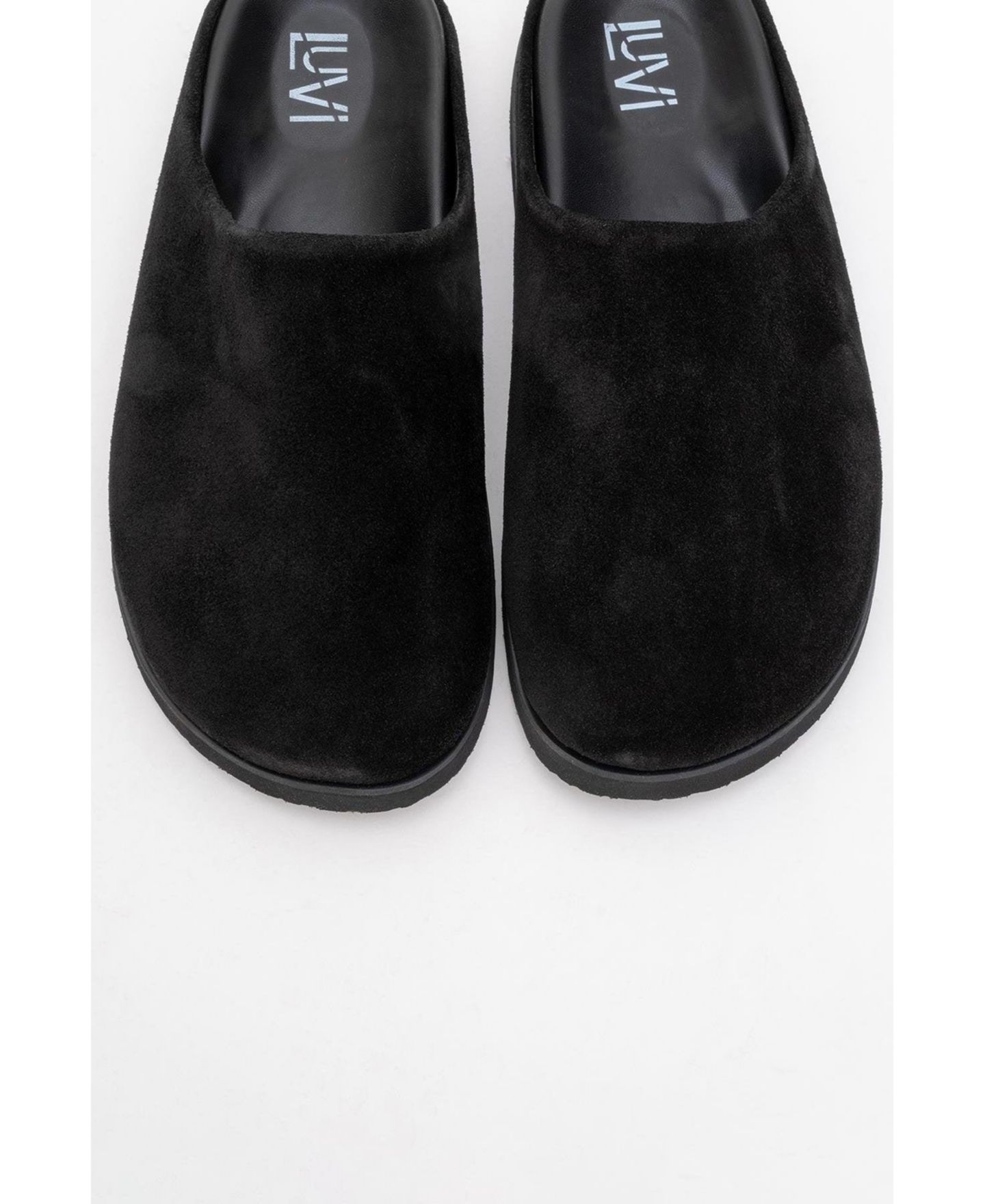 Женские сандалии Forever & Always Shoes Space Leather Slide Sandal (Women), цвет: Чёрный кожаный — фото 3