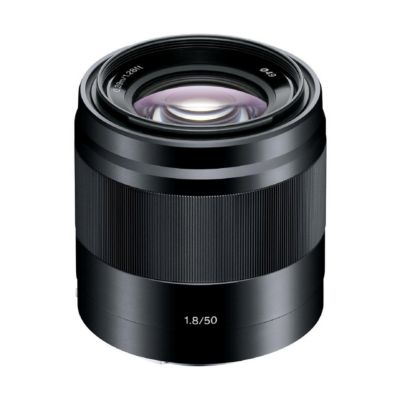 E 50mm f/1.8 OSS Lens Bundle with 49mm Filter Kit, Lens Case, Cleaning Kit, and Accessories