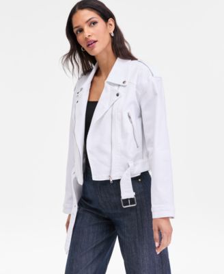I.N.C. International Concepts - Women's Belted Moto Jacket