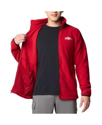 Men's Cardinal Arkansas Razorbacks Flanker IV Fleece Raglan Full-Zip Jacket