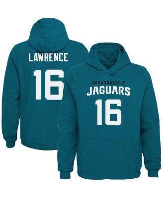 Outerstuff - Big Boys and Girls Trevor Lawrence Teal Jacksonville Jaguars Mainliner Player Name Number Pullover Hoodie
