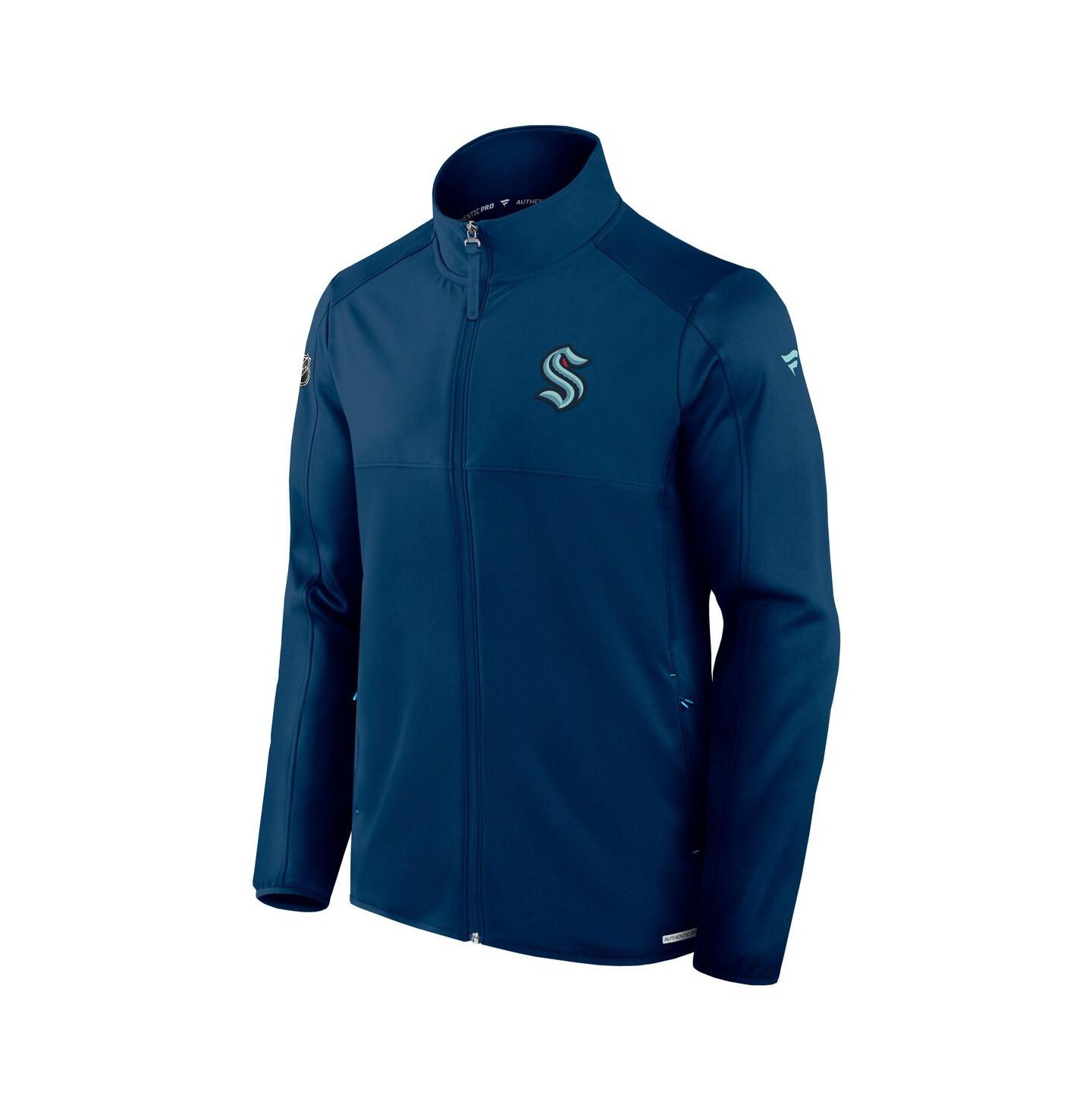 Мужская куртка Fanatics Navy Seattle Kraken Authentic Pro Rink Fleece Full-Zip — фото 2