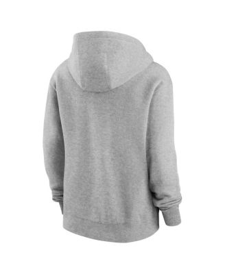 Women's Heather Gray Miami Dolphins Club Fleece Pullover Hoodie