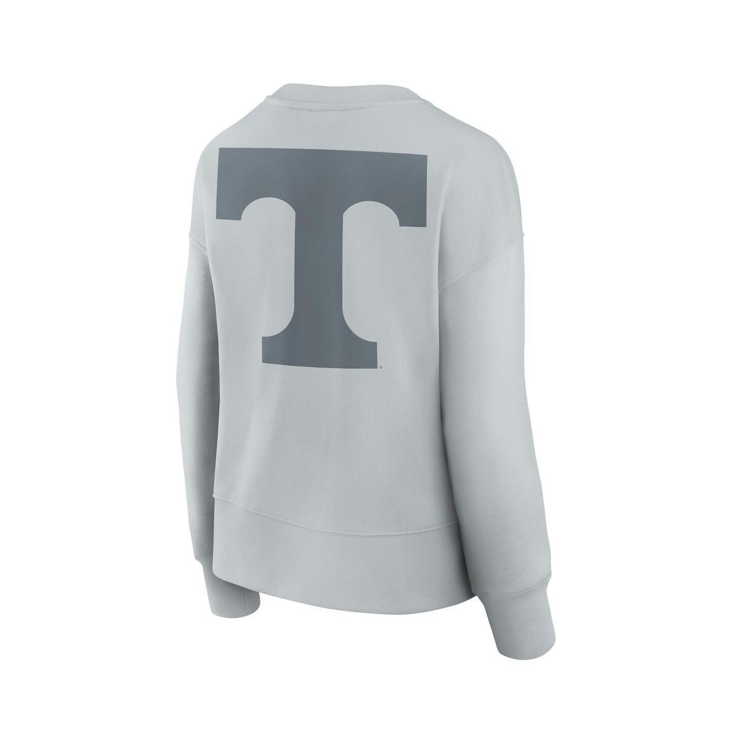Женская толстовка Fanatics Gray Tennessee Volunteers Supersoft Flow Fleece Pullover — фото 3