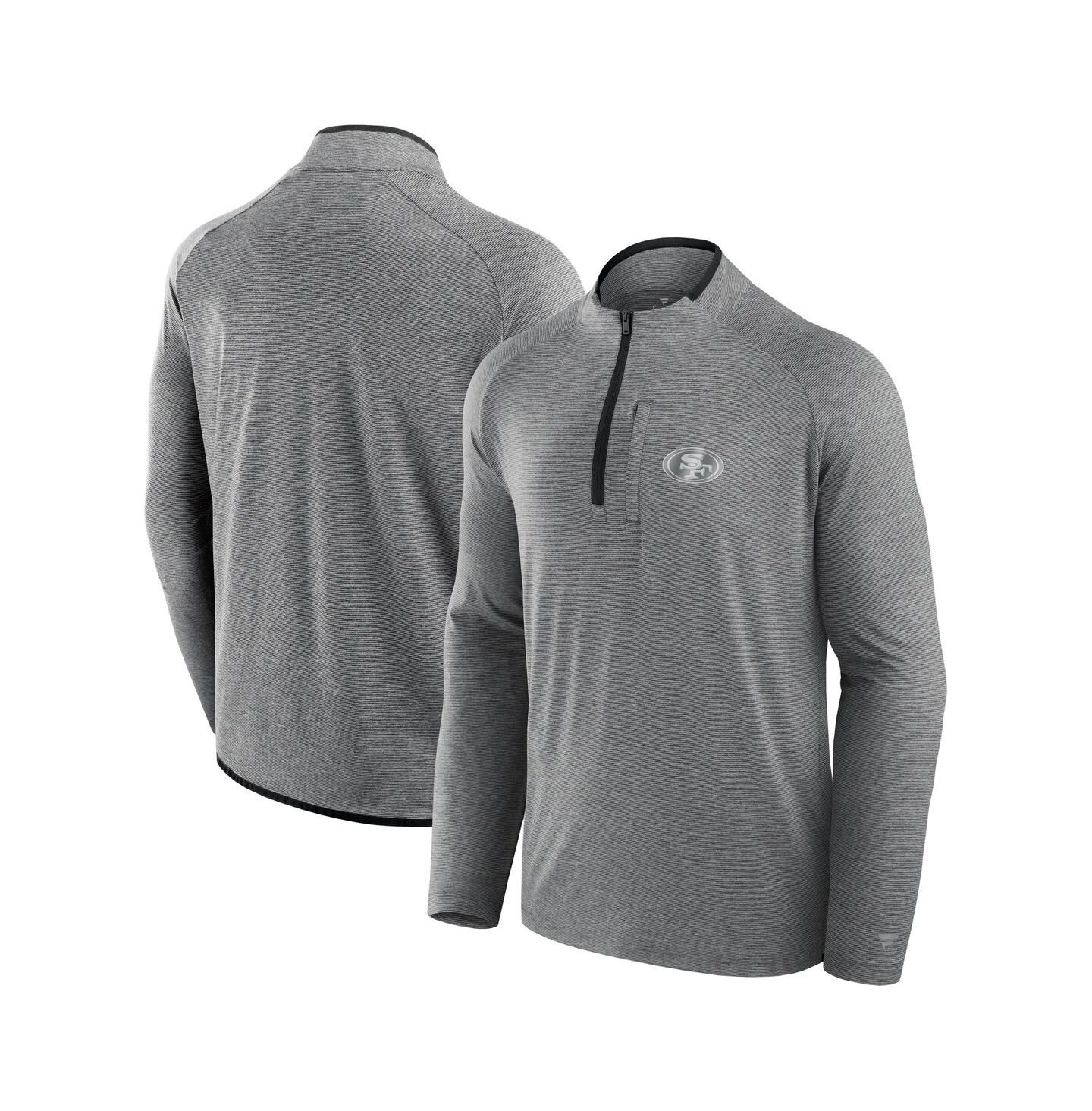 Куртка Fanatics Charcoal San Francisco 49ers Front Office Performance Primary Quarter-Zip — фото 1