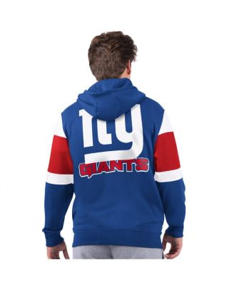 Men's Royal New York Giants Extreme Logo Full-Zip Hoodie