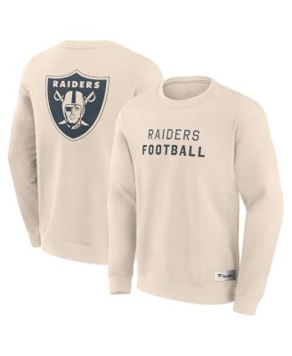 Fanatics - Men's Cream Las Vegas Raiders Elements Future Ground Lettering Pullover Sweatshirt