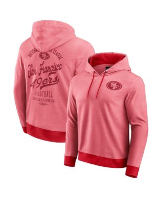 Fanatics - Men's Scarlet San Francisco 49ers Tonal Knit Pullover Hoodie