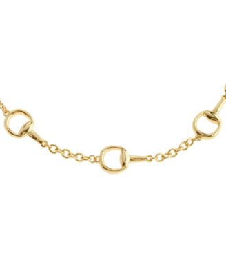 Gold Collegiate Link Strand Necklace