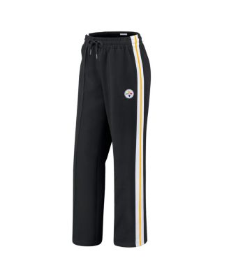 Women's Black Pittsburgh Steelers Color Block Straight Leg Pants