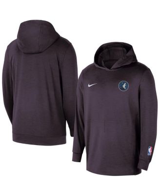 Nike - Men's Black Minnesota Timberwolves Authentic Practice Yoga Restore Pullover Hoodie