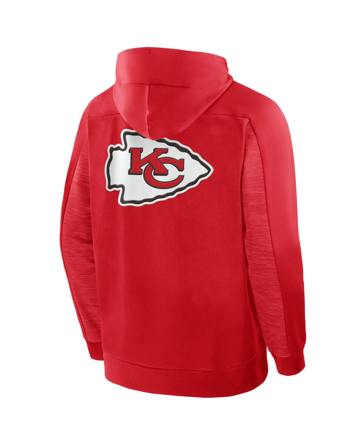 Fanatics Men's Red Kansas City Chiefs Checkdown Pass Full-Zip Hoodie