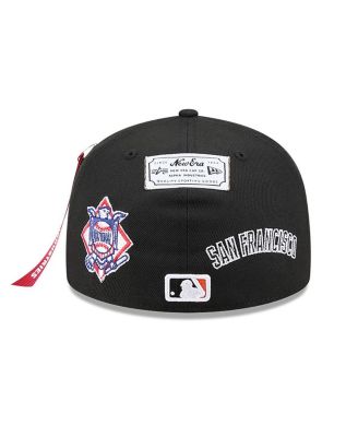 x Alpha Industries Men's Black San Francisco Giants 59FIFTY Fitted Hat