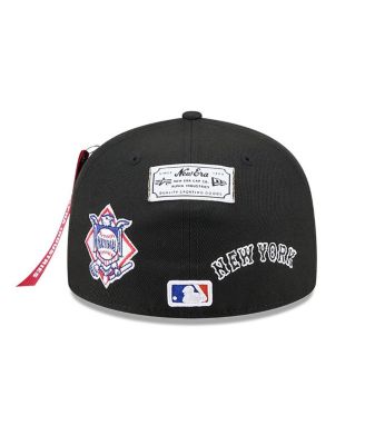 x Alpha Industries Men's Black New York Mets 59FIFTY Fitted Hat