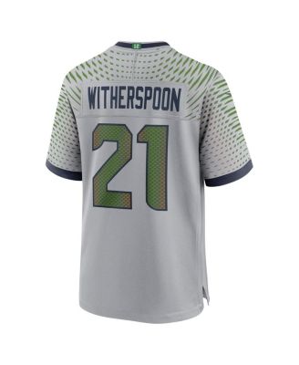 Men's Devon Witherspoon Wolf Gray Seattle Seahawks 2025 Rivalries Collection Game Jersey