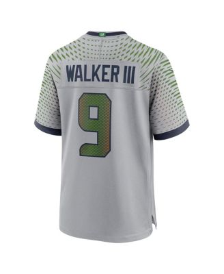 Men's Kenneth Walker III Wolf Gray Seattle Seahawks 2025 Rivalries Collection Game Jersey