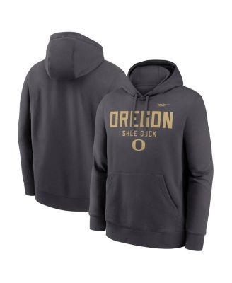 Nike - Men's Anthracite Oregon Ducks Shoe Duck Club Fleece Hoodie