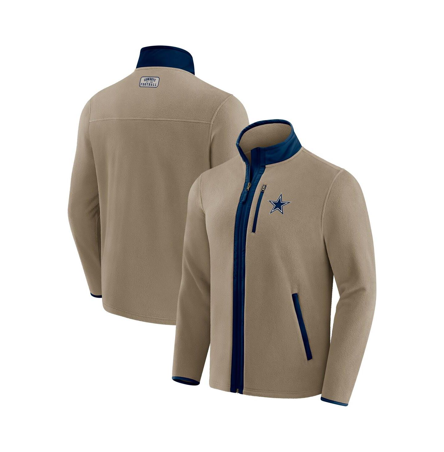 Мужская флисовая куртка Fanatics Darius Rucker Collection NFL Dallas Cowboys, Tan — фото 1