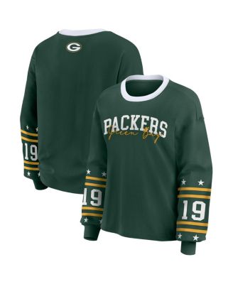 WEAR by Erin Andrews - Women's Green Green Bay Packers Plus Size Sport Long-Sleeve T-Shirt