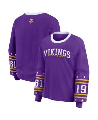 WEAR by Erin Andrews - Women's Purple Minnesota Vikings Plus Size Sport Long-Sleeve T-Shirt