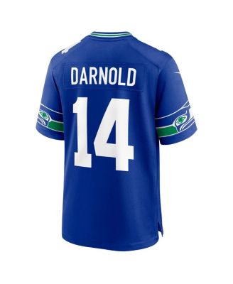 Men's Sam Darnold Royal Seattle Seahawks Alternate 50th Season Game Jersey
