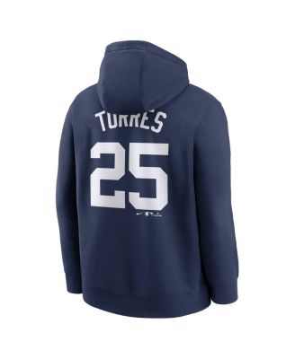 Men's Gleyber Torres Navy Detroit Tigers Player Name Number Club Fleece Pullover Hoodie