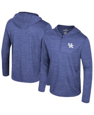 Colosseum - Men's Royal Kentucky Wildcats Always Sunny Lightweight Quarter-Zip Hoodie