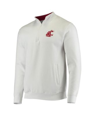 Men's White Washington State Cougars Tortugas Logo Quarter-Zip Jacket