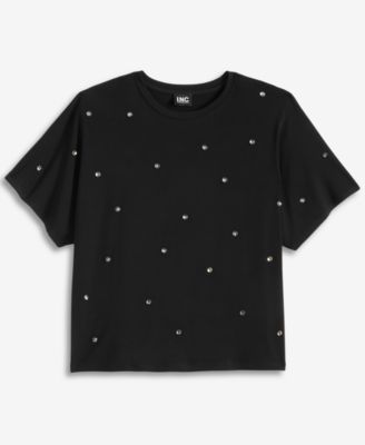 Women's Embellished Crewneck Tee, Macy's Exclusive