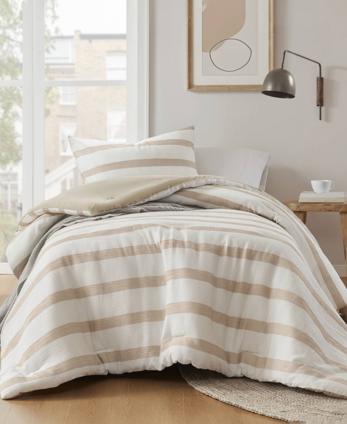 510 Design Merritt Yarn-dyed Striped 2-pc. Comforter Set, Twin/twin Xl In Brown