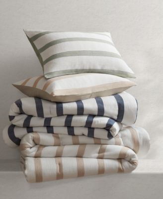 Merritt Yarn-Dyed Striped 3-Pc. Comforter Set, Full/Queen