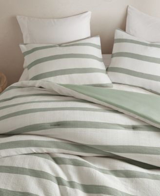 Merritt Yarn-Dyed Striped 3-Pc. Comforter Set, Full/Queen