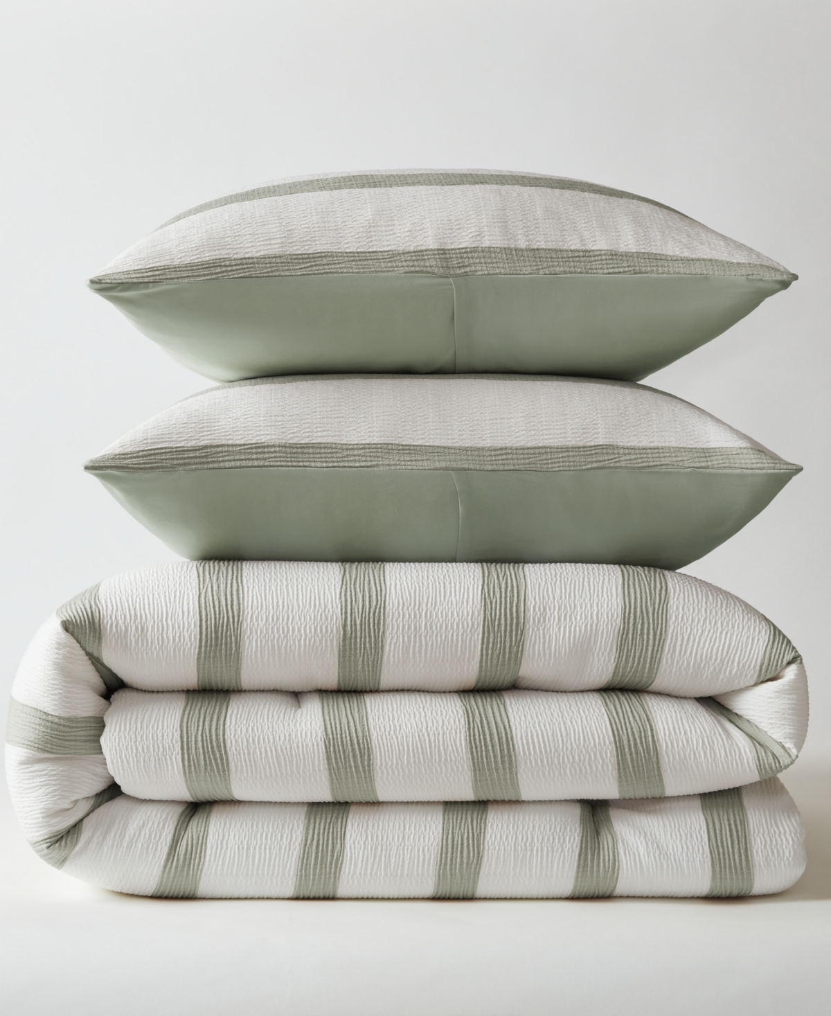 510 Design Merritt Yarn-dyed Striped 3-pc. Comforter Set, King/california King In Green